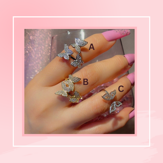 3D Butterfly Ring